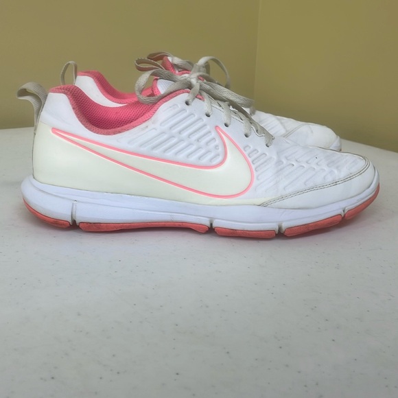 Women’s Nike Explorer 2 Golf Shoes Size 8.5 Pink And White Lace Up - Picture 6 of 13